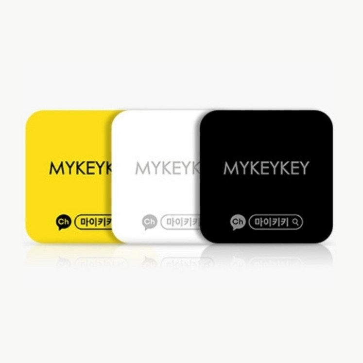 마이키키 터치키 휴대폰 스티커키 아파트 공동현관 디지털도어락 키, 세트4개입옐로우, 1세트