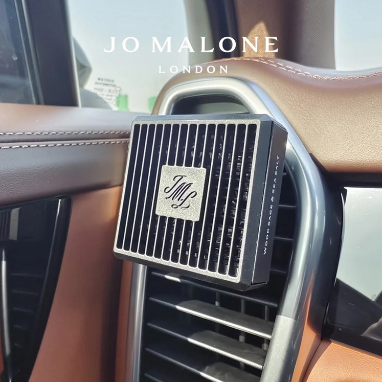 Jo MaLone 조말론 차량용방향제 우드세이지 앤 씨 솔트 거치대리필 카 디퓨저 리본포장 쇼핑백포함, 피오니 앤 블러쉬 스웨이드거치대리필, 1개