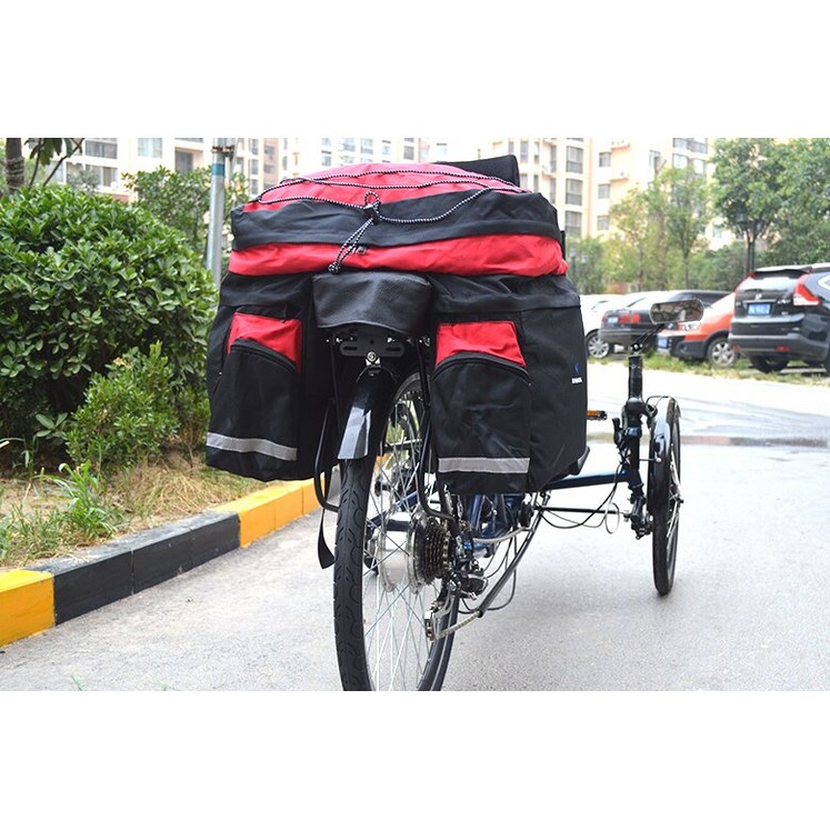 리컴번트 자전거 누워서타는 이색  자전거용 후방 캐리어 여행 가방