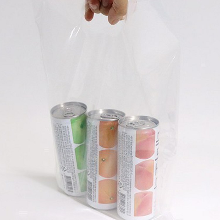 베스트팩 PE 링 손잡이 포장 비닐 쇼핑백 100p, 투명 - 투데이밈