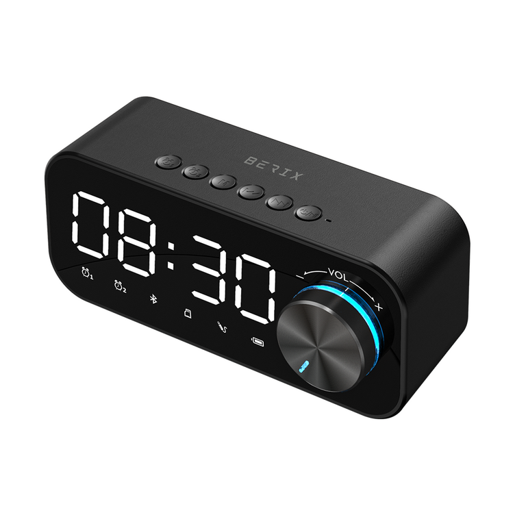 베릭스 LED 클락 블루투스 스피커 CT25, CT25, 블랙 베릭스 LED 클락 블루투스 스피커 CT25, CT25, 블랙