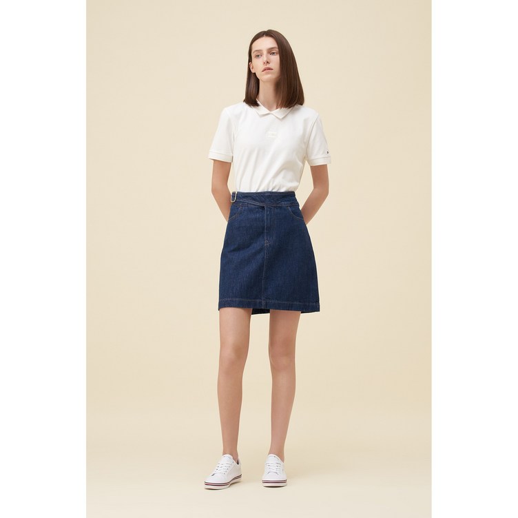아울렛타미힐피거 데님 벨티드 미니 스커트 T22C7NSC003WT11AP
