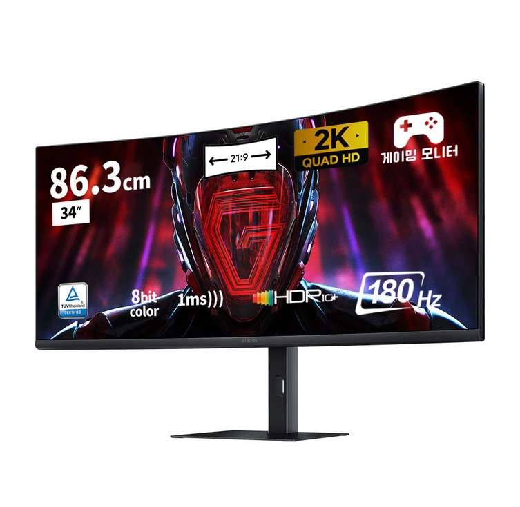 샤오미 WQHD 커브드 게이밍 모니터, 86.36cm, G34WQi 샤오미 WQHD 커브드 게이밍 모니터, 86.36cm, G34WQi