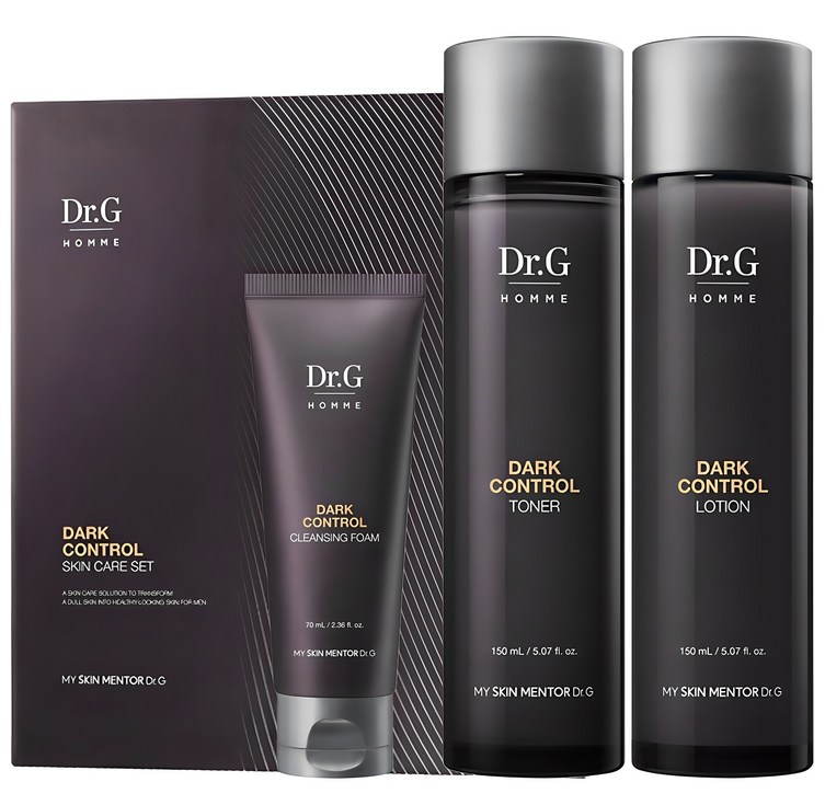 닥터지 옴므 다크 컨트롤 토너 150ml  로션 150ml  클렌징폼 70ml 세트, 1세트