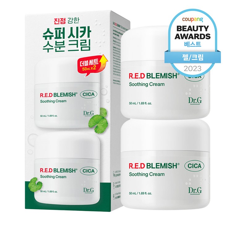 닥터지 레드 블레미쉬 시카 수딩 크림 듀오 기획세트, 50ml, 2개