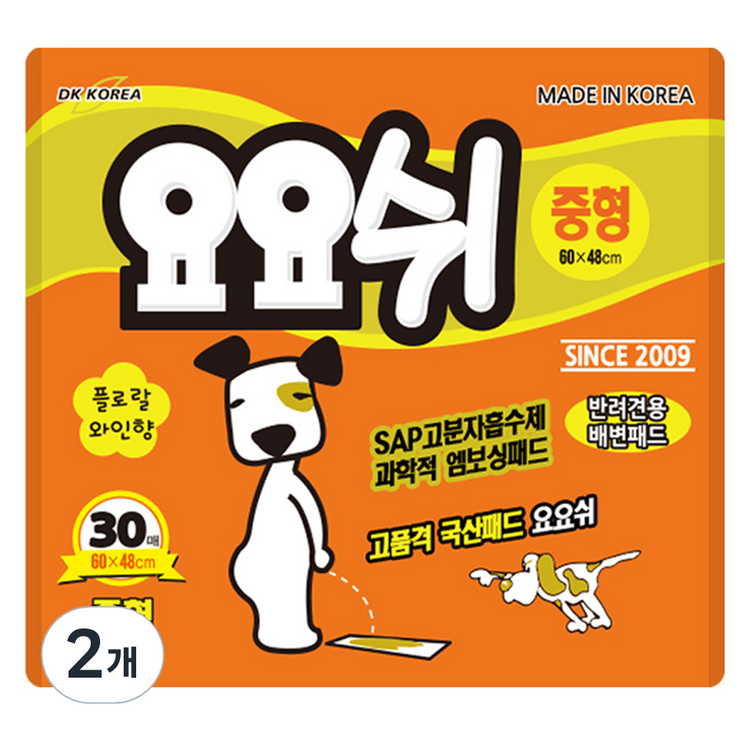 요요쉬 애견 배변패드 플로랄 와인향