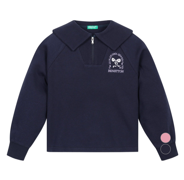 베네통키즈 아동용 양면피케 티셔츠 QATS03441