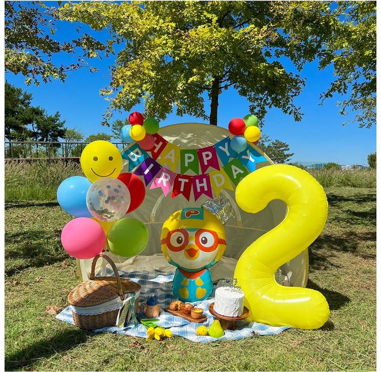 뽀로로 생일풍선 두돌생일상 생일파티세트