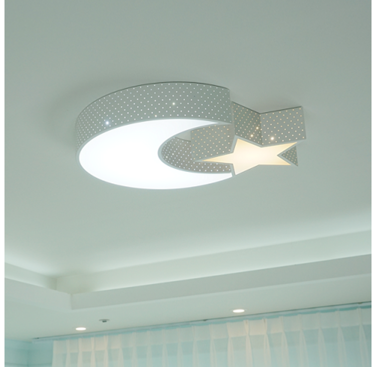조명보라 LED 달별 투톤 키즈 방등 50W 조명보라 LED 달별 투톤 키즈 방등 50W