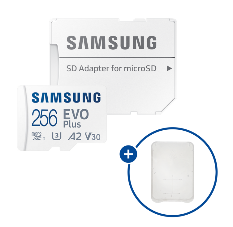 삼성전자 공식인증 정품 마이크로SD카드 EVO PLUS MB-MC256SA/KR + SD카드 케이스, 256GB+SD카드 케이스 - 캠핑밈
