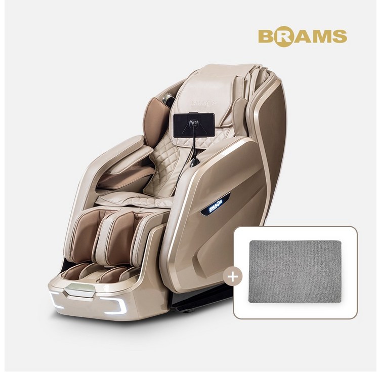 한정수량 브람스 신제품 프리미엄 4D 안마의자 골든이글 시크 BRAMSK8F500GA전용러그