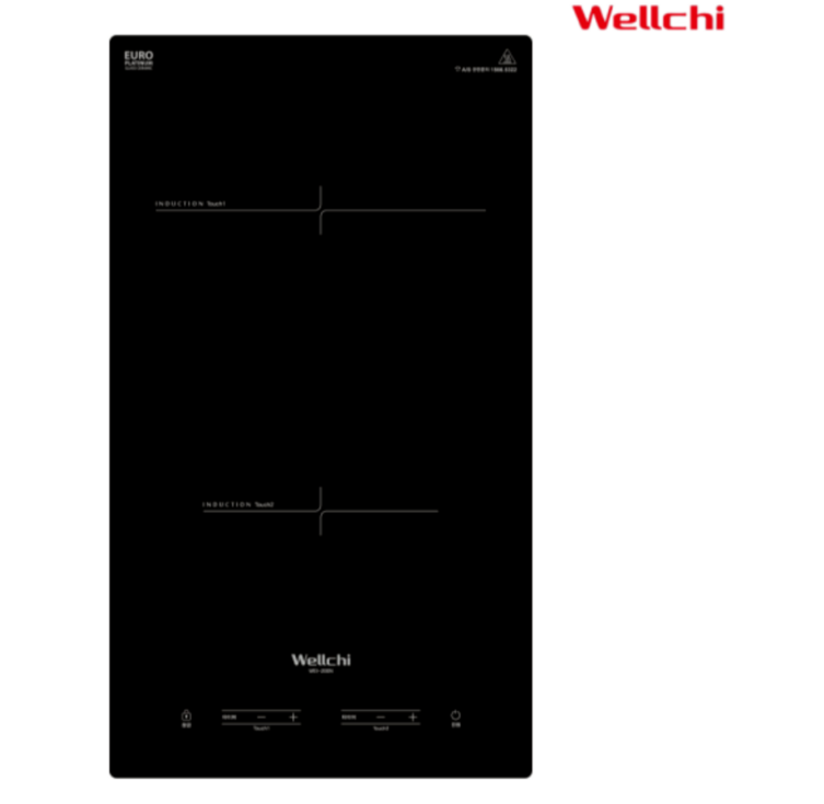 웰치 인덕션 2구 전기레인지 WEI200 매립형 가정용 매장용