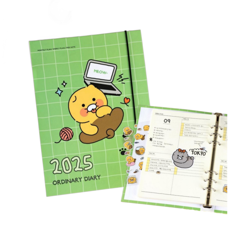 2025춘식이다이어리 춘식이캘린더 카카오다이어리 2025년
