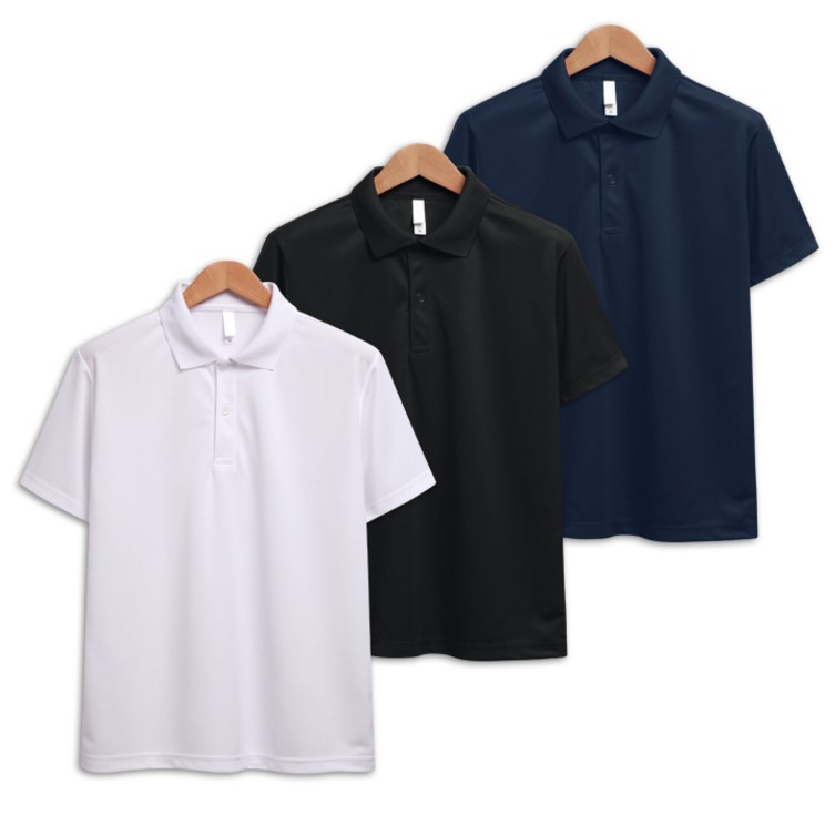 3장 세트 드라이 라운드 반팔 카라 쿨티셔츠 3장세트 남녀공용 기능성 냉감 빅사이즈 SCC5467PT