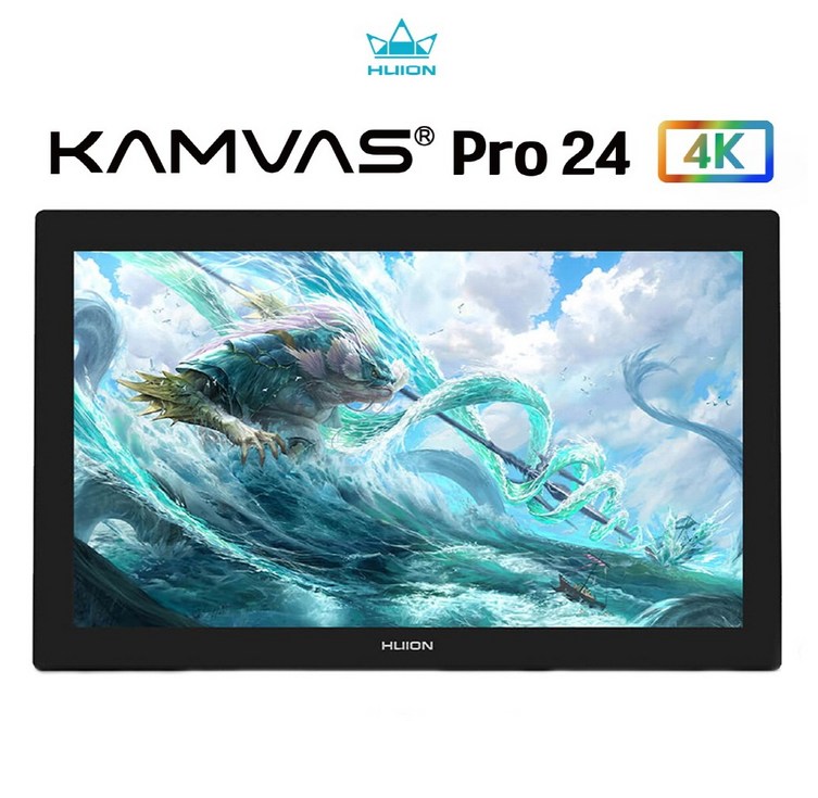 휴이온 KAMVAS Pro 24 4K UHD액정타블렛, 블랙
