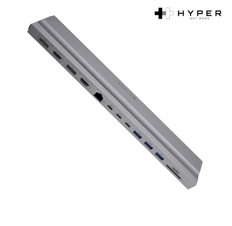 하이퍼드라이브 13in2 듀얼 USBC 멀티허브 도킹스테이션 4K HDMI PD충전 맥북 노트북 호환, 단품 1개, 1개