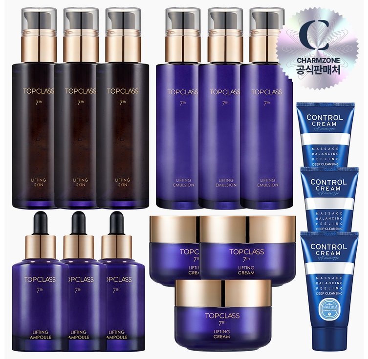참존 탑클래스 리프팅 기초세트 15종스킨3로션3크림3앰플3콘트롤40ml3, 1세트
