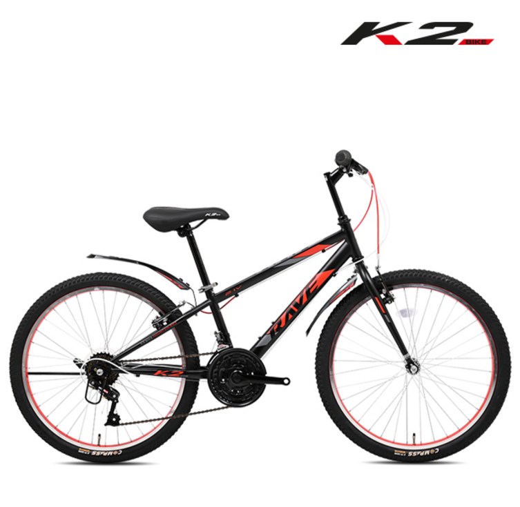 2025 케이투바이크 레이브GS 24인치 주니어 초등학생 MTB 자전거, 1개, 156.5cm, 레이브GS 24인치 매트블랙 미조립