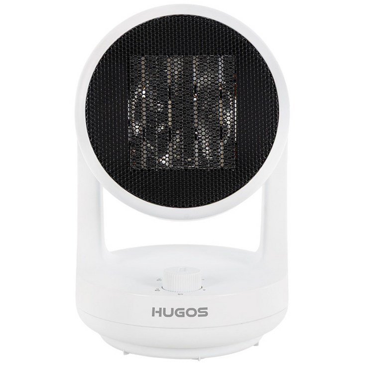 휴고스 미니 소형 PTC 컴팩트 온풍기 저소음고출력단계조절