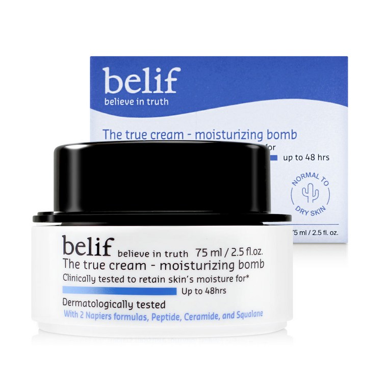 빌리프 더트루 크림 모이스처라이징 밤 속건조 수분크림 75ml, 1개, 75ml