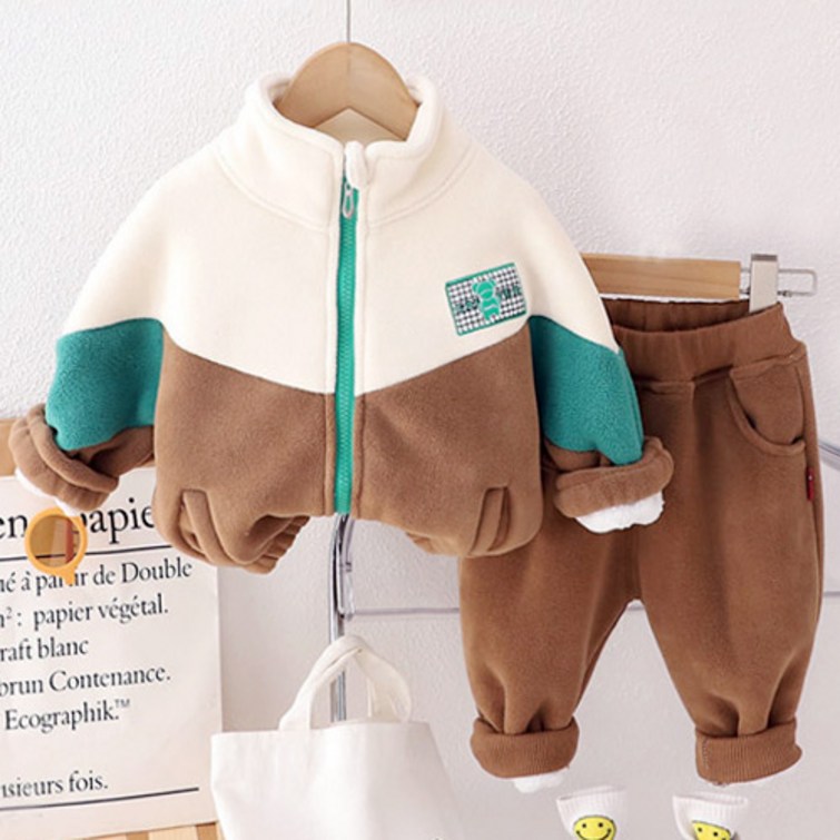 행복한초록 겨울 그린곰 상하복 잠바바지